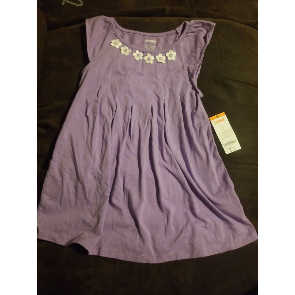 Gymboree purple floral‎ dress size 4 nwt pocketful of sunshine